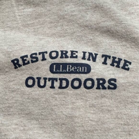 L.L. Bean Tan Restore The Outdoors Short Sleeve Graphic Tee Shirt Women’s Small - Picture 2 of 4